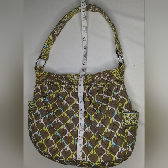 Vera Bradley shoulder bag & matching wallet blue birds green aqua U-1 - Picture 13 of 13